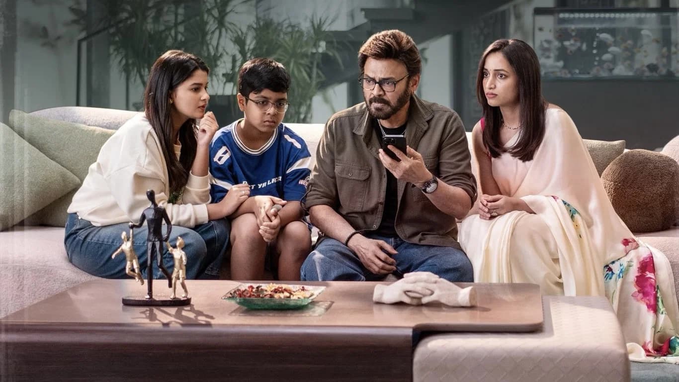 Backdrop for Aadarsha Kutumbam